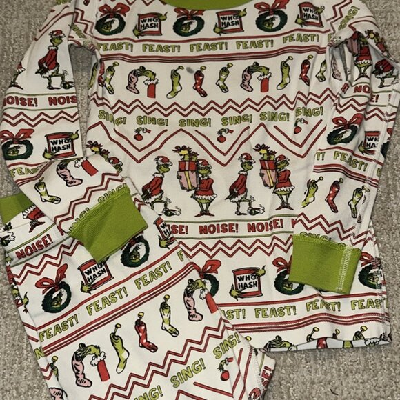 Hanna Andersson Grinch PJ's 5 - Picture 1 of 3